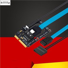 MSATA-SATA 라이저 보드 어댑터 7 핀 SATA3.0 확장 5V 전원 공급 장치 케이블 미니 변환기 2.5 "SSD, 1개
