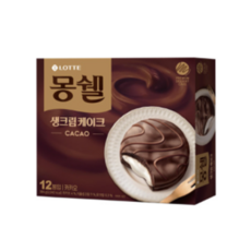 몽쉘 생크림케이크 카카오, 408g, 1개