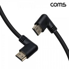 Coms HDMI 좌향 케이블 UHD 좌우꺾임 우향 기타 잡화 용품 생활 8K, 1개, 상세페이지 참조