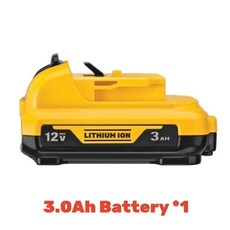 DCB124-XJ 도구 배터리 교체용 리튬 이온 배터리 DCB127 DCB120 DCB123 DCB122 DCB124 DCB121 도구 배트용 3000Ah 10.8V 12V, 1개, 02 1 Piece 3.0Ah