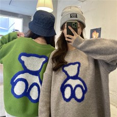 (0774) 앞뒤라인곰돌이 니트