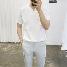 남자헨리넥반팔