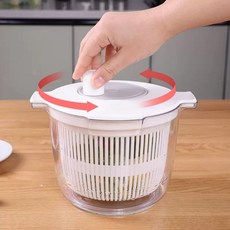 1세대 유통 야채탈수기 화이트+그레이, 1개