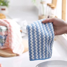 극세사 주방 수건 걸레 가제트 모형 붙지 않는 기름 테이블 청소, A.5pcs, 1개