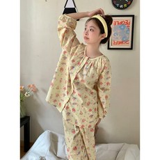 날다람쥐잠옷 집순이 원피스 귀여운 하늘 캐릭터 홈웨어