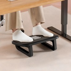 투데이리빙 지압 마사지 발받침대 책상 발받침 의자 받침대 사무실 발판 풋스툴, 블랙 R98116B, 블랙, 1개