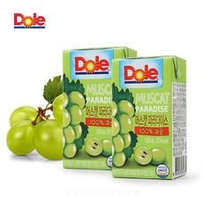 Dole 머스캣 파라다이스 120ml 32팩 포도 주스, 32개