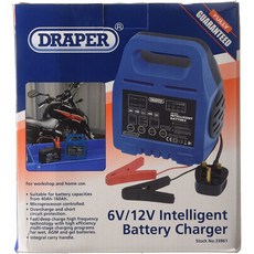 DRAPER 33861" 스마트 배터리 충전기 6/12" V