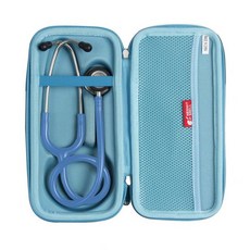 허미쉘 여행용 케이스 3M 리트만 클래식 III 모니터링 청진기 (블랙), Light Blue, 1개