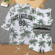 재한 초등학생 수영복 반팔 내의 3종세트 [2585]