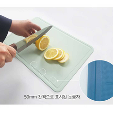 이지오케이 국내생산 100% 이유식 도마 tpu, 민트, 1개