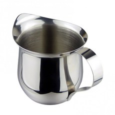 스테인레스 스틸 우유 거품 저그 커피 주전자 카푸치노 포트 에스프레소 컵 풀 플라워 60 ml 90 150 240ml, 3) 90ML, 1개