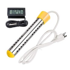 스테인레스 스틸 가드와 휴대용 1500W 전기 침수 온수기 잠수정 온수기 침수 탱크 히터 요소, 01 YELLOW_02 미국