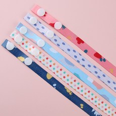 파스텔 마스크 스트랩 아동 목걸이 어린이 똑딱이 줄 분실방지 단체 선물 어린이집 조이할리