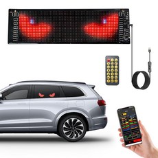 LED Eyes for Truck Windshield Devil Light Cars Programmable Soft Screen Sign with APP Control and