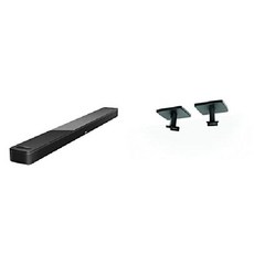 보스 스마트 사운드바 스피커 900 Dolby Atmos(알렉사 내장 Bluetooth 연결 포함) - 화이트, 검은색, 사운드바 + 브래킷  블랙