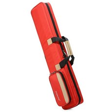 패브릭 고급 큐 당구 대케이스 큣대 상대 검정, 1개, 레드 90cm 7개