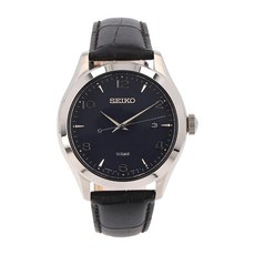 세이코 SEIKO 손목시계 SNE491J1 맨즈 레더 벨트 솔라 충전 (Cal V157)