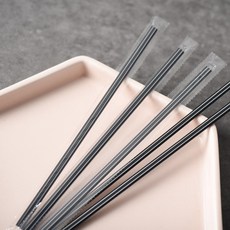커피스틱 15cm 검정 개별포장 1박스 10000개, 10개, 1000개입