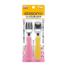 EDISONmama KJC 에디슨 마마 (EDISON mama) 포크&스푼 망고&피치 1.5세경부터 대상