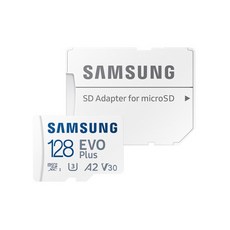 삼성전자 삼성 공식인증 마이크로 SD카드 EVO PLUS +SD카드케이스 Z, 128GB, 1개