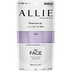 ALLIE 알리 칼라튜닝 얼굴용 자외선 차단제 퍼플칼라 SPF50+/PA++++ 40g 얼굴색보정 젤타입 슈퍼워터프루프