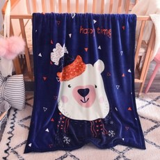 디자인에버 해피베어 극세사 밍크 이중 양면 담요 블랑켓 100x140cm 925181 리틀팍스 상품 이미지