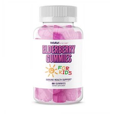 MAV Nutrition Elderberry Gummies For Kids 마브 뉴트리션 엘더베리 포 키즈 60구미, 1개