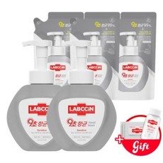 랩신 센서티브 핸드워시 본품 500ml x 2개 + 450ml 리필 3개 증정지급