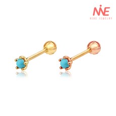 14k터키석귀걸이