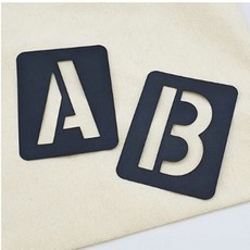 스탠실큰숫자도안