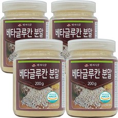 효모베타글루칸 베타글루칸 분말 국산 효모 HACCP 인증 가루 200g 4개