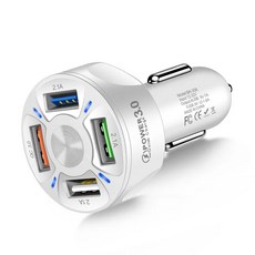 자동차 휴대 전화 충전기 USB 아이폰 호환 11 프로 GPS 충전 듀얼 샤오미 화웨이 태블릿 스마트 모바일 폰 고속 품질 좋은, USB Car Charger_White_2