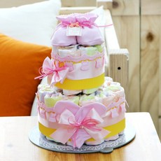 쌍둥이기저귀케이크