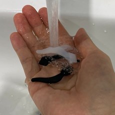 흘러내림방지 안경귀받침 귀고무 고리형 투명 2P, 2개