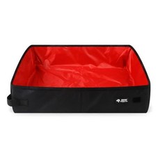 여행 고양이 배변 상자 접이식 휴대용 팬 경량 방수 라이닝 누출 방지 손 청소, [03] Red