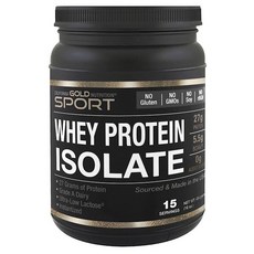 [직구 California Gold Nutrition] 스포츠 분리 유청 단백질 무가미 단백질 90% 빠른 흡수 쉬운 소화 단일 공급원 A 등급 미국 위스콘신 유제품 1 lb 16 oz (454 g), 1개