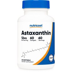 뉴트리코스트 아스타잔틴 12mg 소프트젤, 60정, 1개
