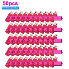 젠더 커스텀 로고 20 USB 플래시 드라이브 50 개묶음 Usb 4GB 8GB 32GB 64GB 128GB 펜드라이브 사진 선물 cle 메모리 스틱 디스크, 58.64GB - Style 2 Pink