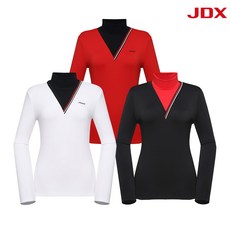 [JDX] 여성 레이어드형 배색 하이넥 티 3종 택 1(X1SFTLW61)