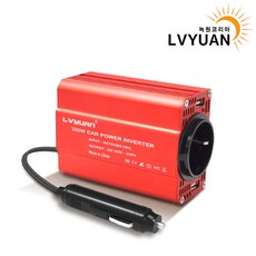  녹원 유사계단파 차량용 시거잭 인버터 자동차 충전기, 용량 300W 전압 12V, 1개 