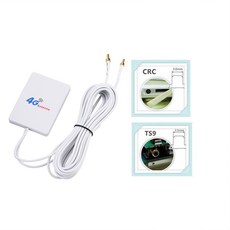 3G 4G LTE 안테나 2 SMA CRC9 TS9 커넥터 모뎀 라우터 어댑터 2M 케이블, 02 파란