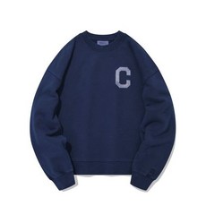 커버낫 W C 로고 맨투맨 피그먼트 인디고 CO2201CR70PD