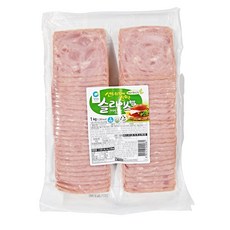 청정원 샌드위치용 슬라이스햄 1kg (국산), 1개