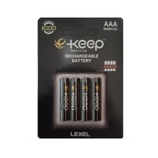 [LEXEL BATTERY] 렉셀 e-keep 충전지 [1000mAh/AAA형/4알], 1개, 4개입