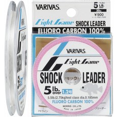 VARIVAS(발리 버스)쇼크 리더 라이트 게임 프로로 탄소 30m 1.2호 5lb내츄럴