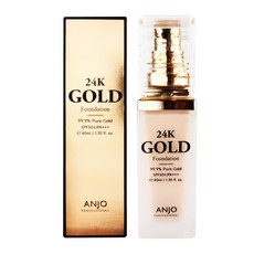 앙쥬 24K 골드 파운데이션 40ml(SPF50+), 1개, 23호 - 앙쥬24k골드남성