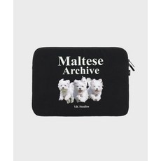 WAIKEI 말티즈 아카이브 노트북 파우치 Maltese archive laptop pouch