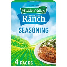 Hidden Valley Ranch Seasoning Ranch Dressing Dry 히든 밸리 랜치 조미료 샐러드 드레싱용 랜치 드레싱 건조 믹스 프리 샐러드 드레, 4개