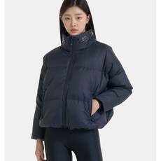 언더아머 [매장정품] 여성 ColdGear® Infrared 다운 푸퍼 재킷 블랙 숏패딩 스포츠 패딩